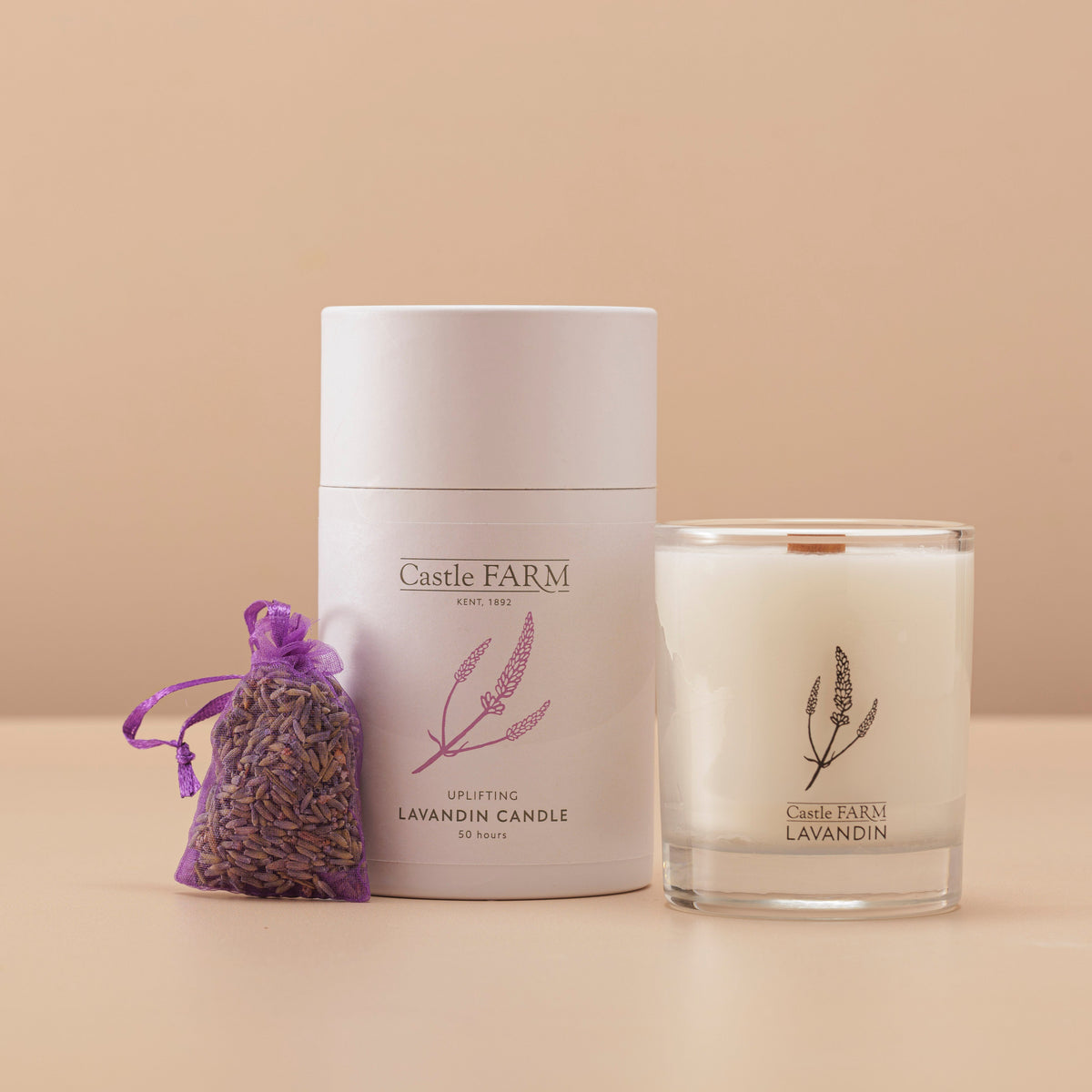 LAVANDIN SCENTED CANDLES - 50 HOURS