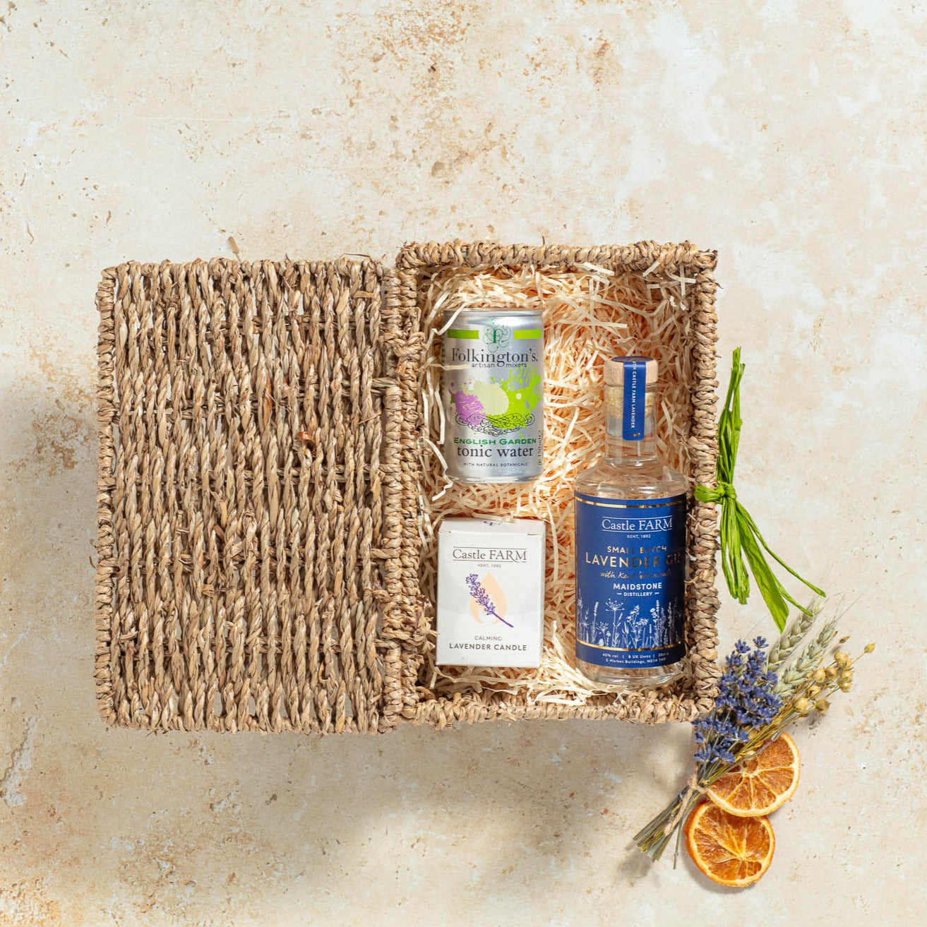 LAVENDER GIN & CANDLE GIFT HAMPER