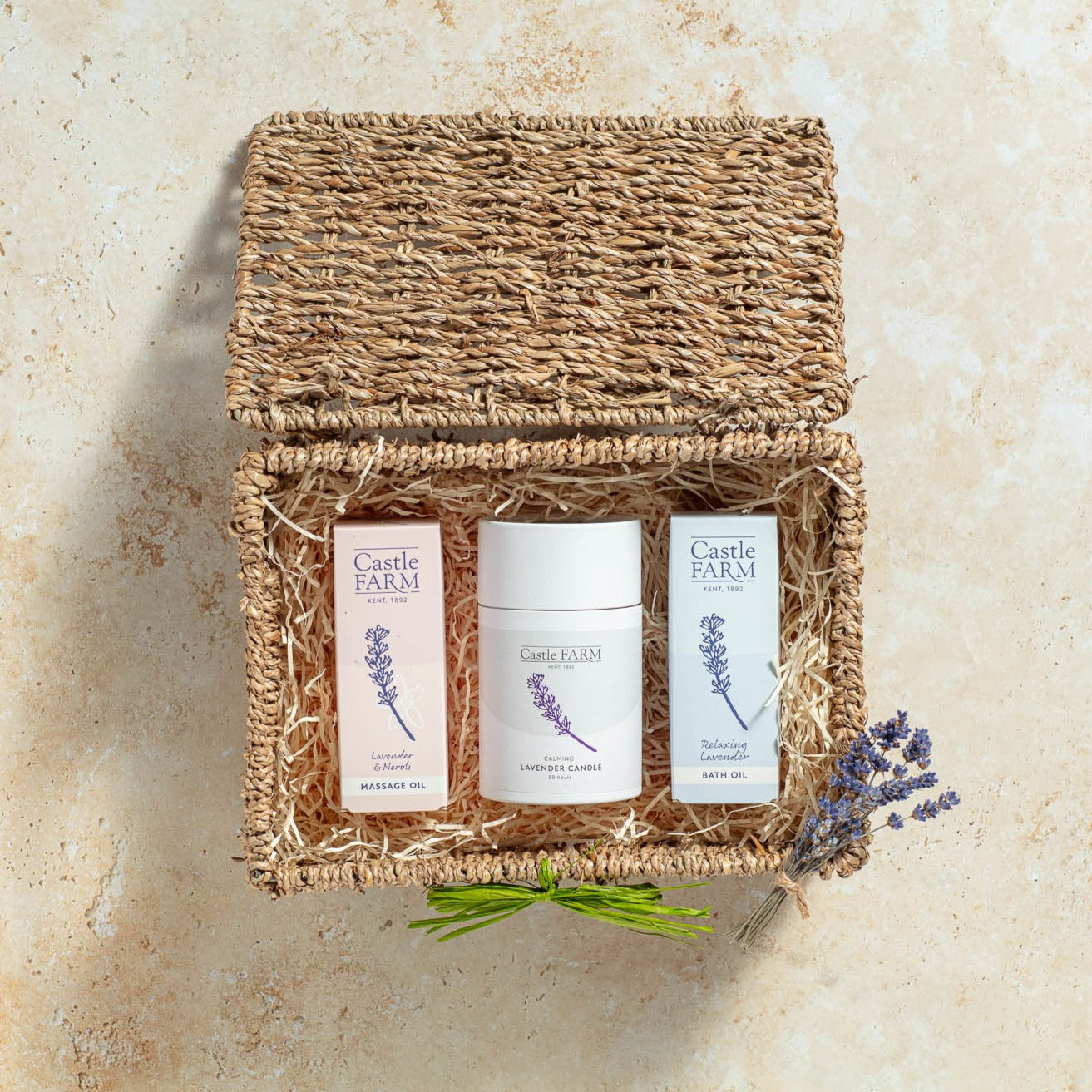 LAVENDER CANDLE PAMPER HAMPER