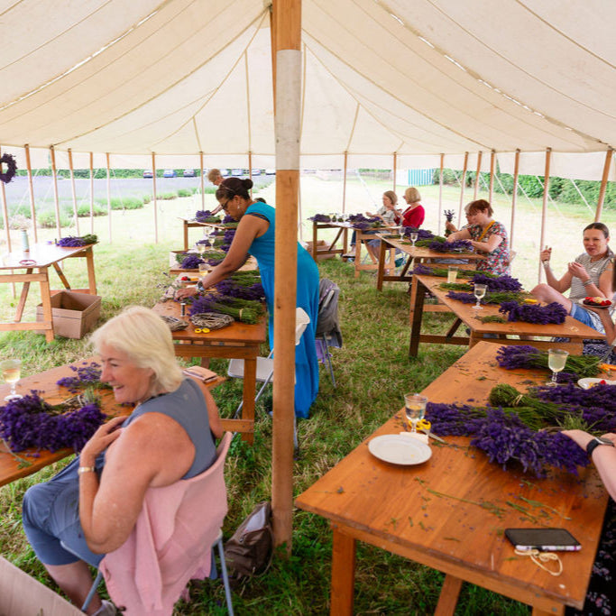 LAVENDER HEART WREATH WORKSHOP