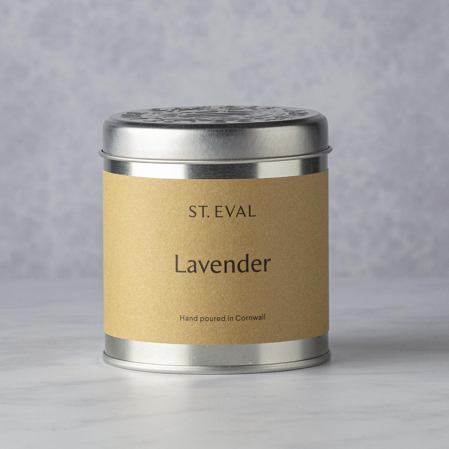 LAVENDER ST. EVAL CANDLE IN A TIN Castle Farm Shop