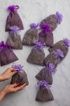 SETS OF LAVENDER ORGANZA BAGS - LARGE