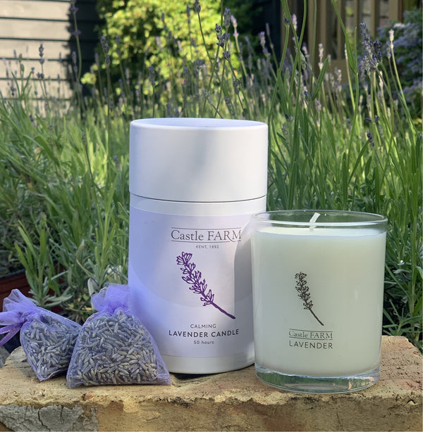 LAVENDER CANDLES 50 HOURS Castle Farm Shop