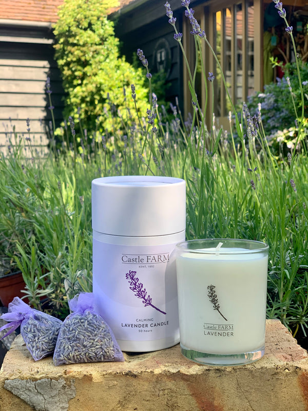 LAVENDER CANDLES 50 HOURS Castle Farm Shop